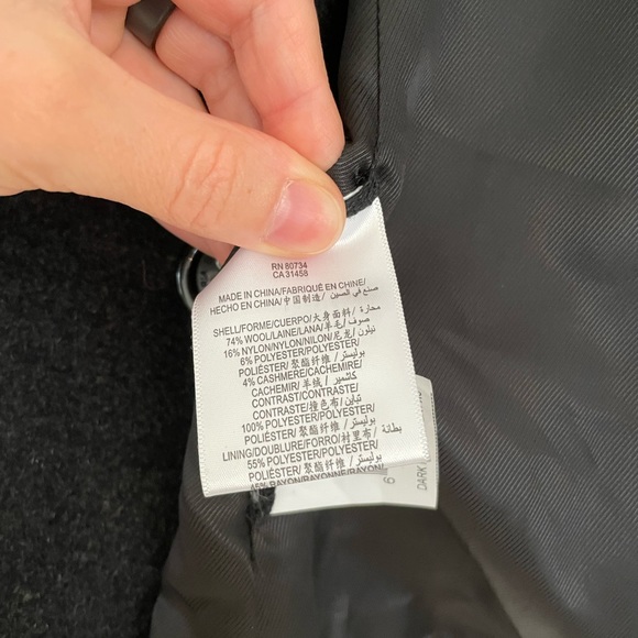 Charcoal Pea Coat by BCBG MaxAzria - Picture 9 of 10